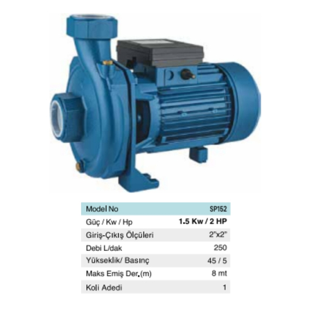 BHD SP152 SU DİNAMOSU 1HP